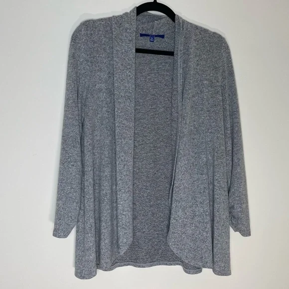 Apt. 9 | Petite Heather Gray Open Front Cardigan | PL - Picture 1 of 7
